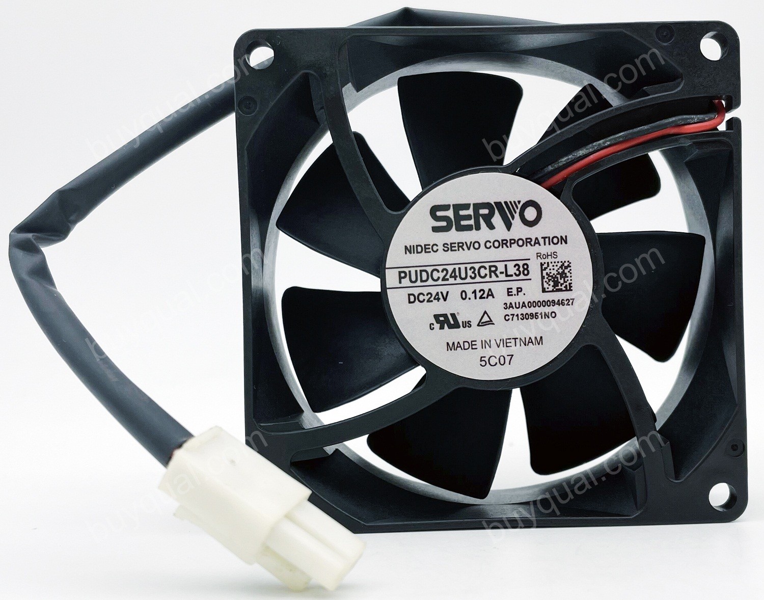 SERVO PUDC24U3CR-L38 24V 0.12A 2.8W 2wires Cooling Fan - New