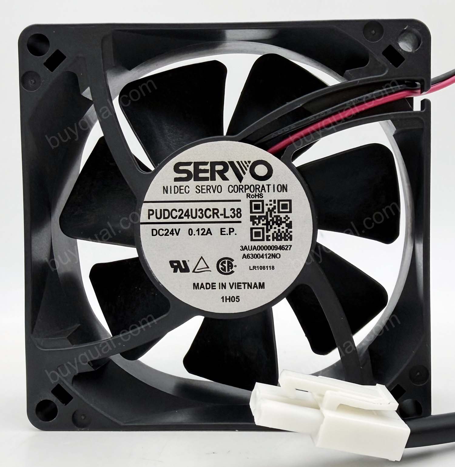 SERVO PUDC24U3CR-L38 24V 0.12A 2.8W 2wires Cooling Fan - New