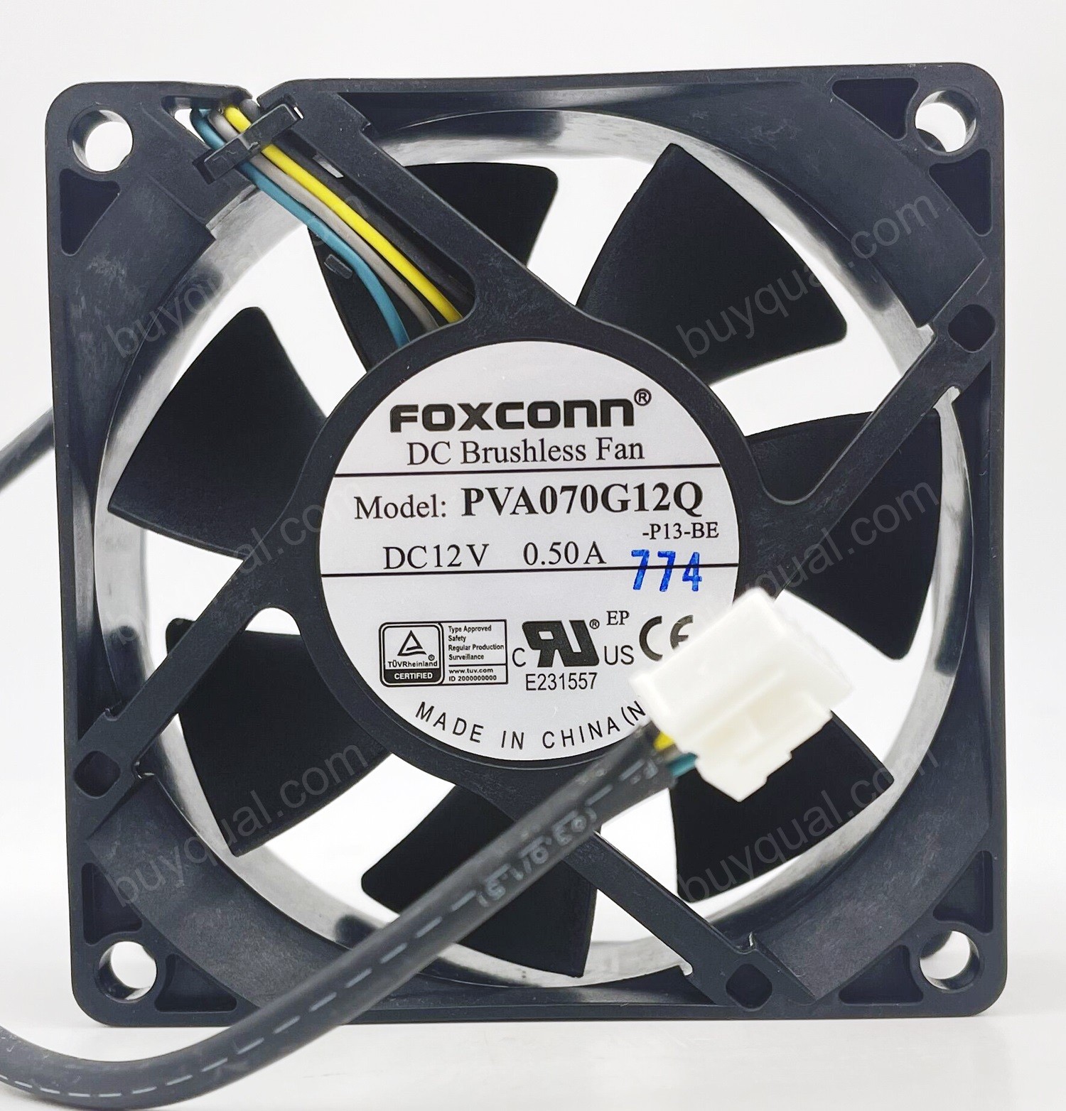 FOXCONN PVA070G12Q 12V 0.50A 4wires Cooling Fan