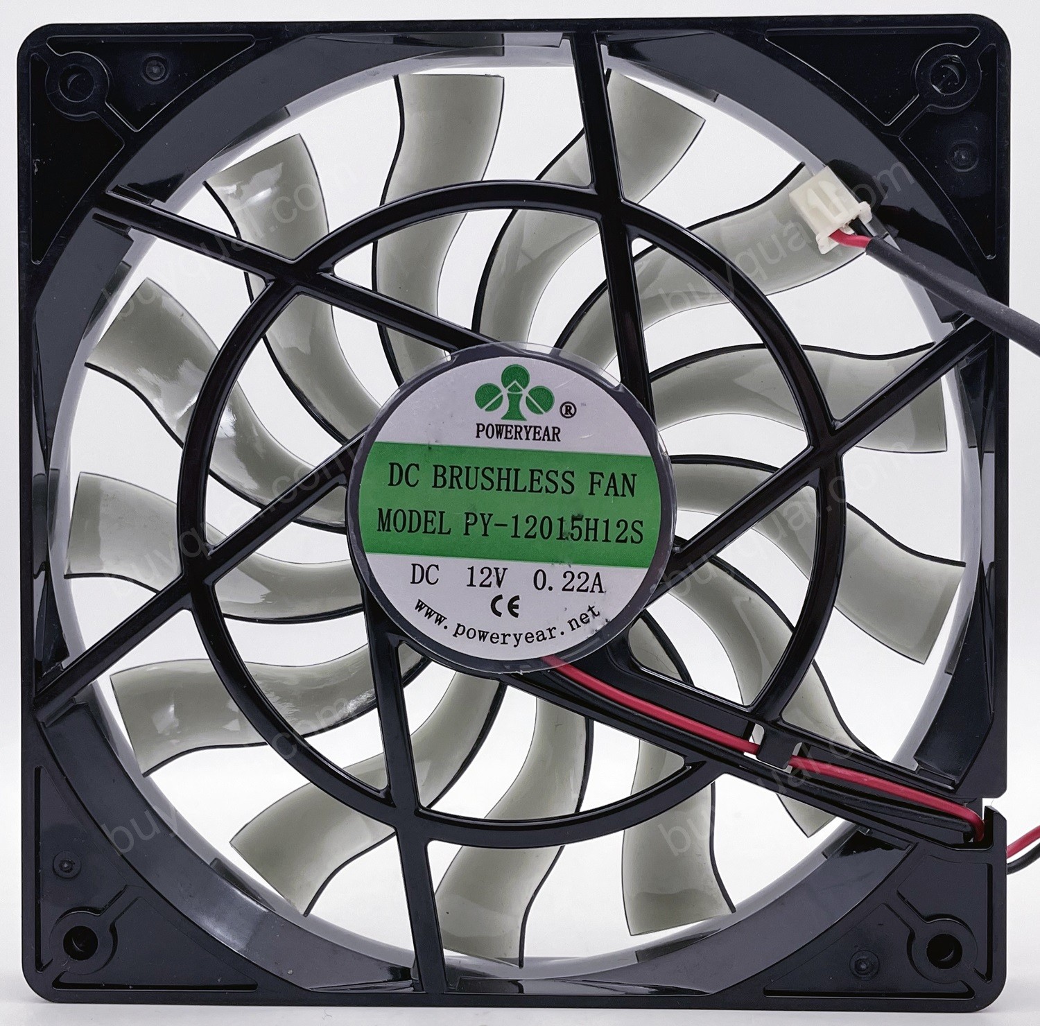 POWERYEAR PY-12015H12S 12V 0.22A 2wires Cooling Fan