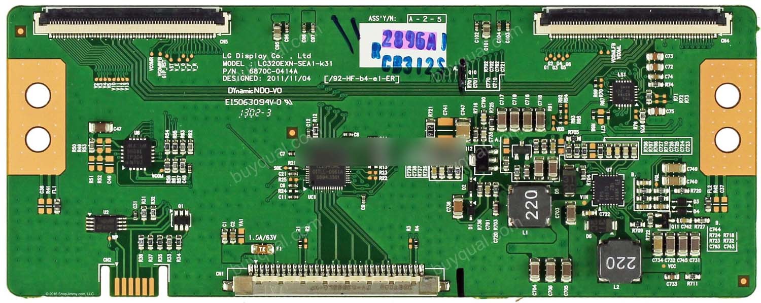Panasonic/Vizio 6870C-0414A ( 6871L-2896A 6871L-2896D 6871L-2896E )T-Con Board