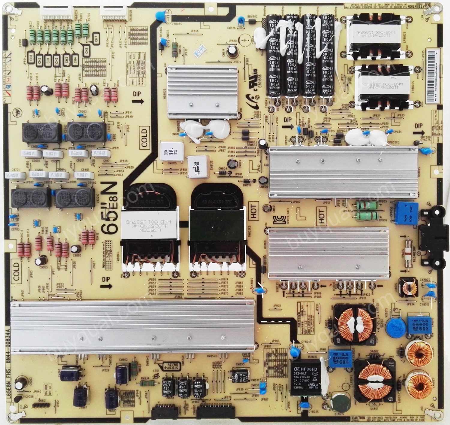 Samsung BN44-00834A L65E8N_FHS BN4400834A Power Supply / LED Board for UN65JS850DF UN65JS8500F