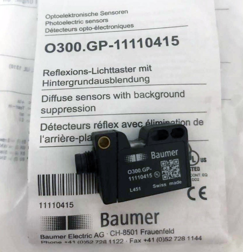 Baumer 0300.GP-11110415 Photoelectric Switch Sensor