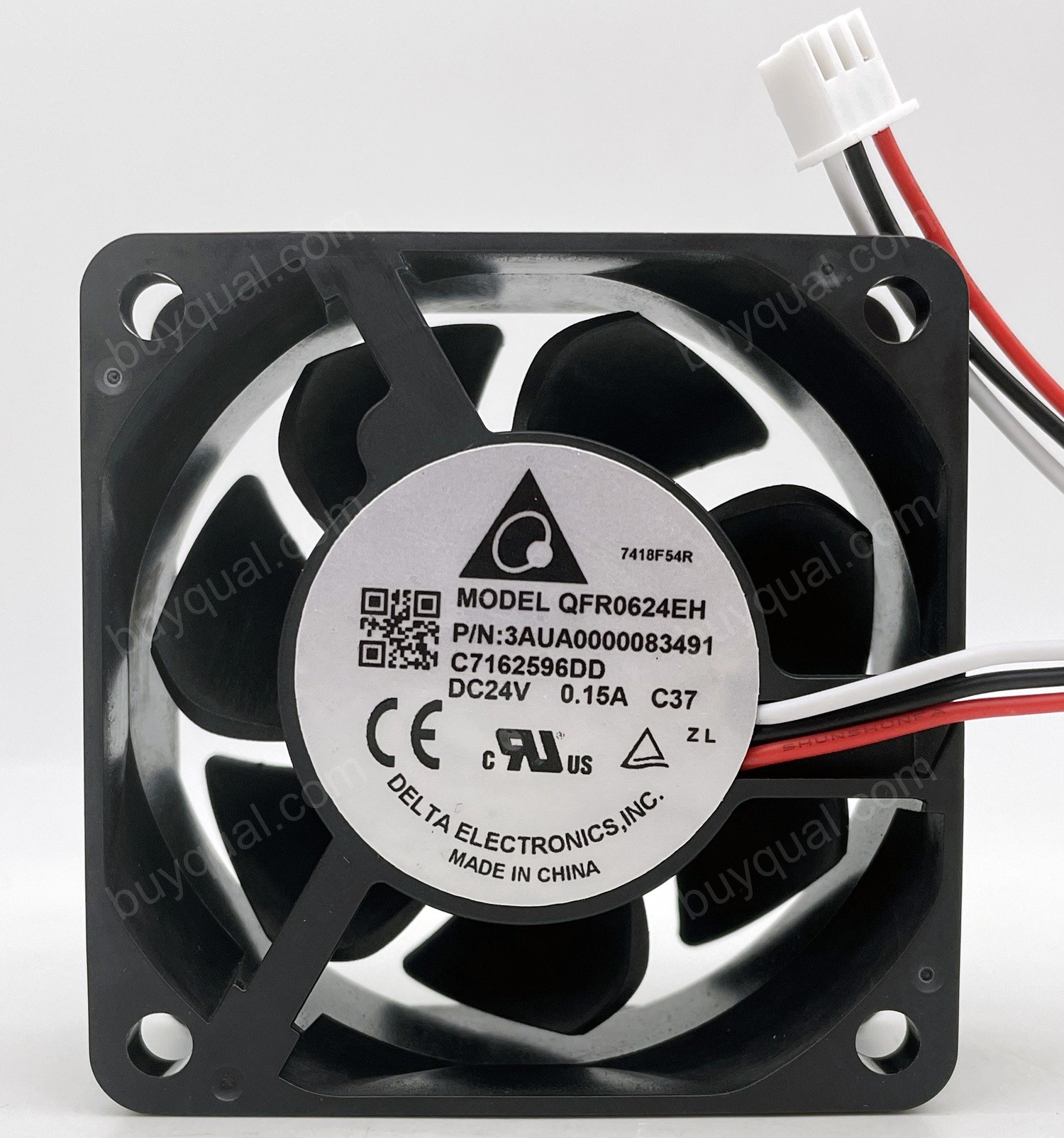 DELTA QFR0624EH 24V 0.15A 3wires Cooling Fan 