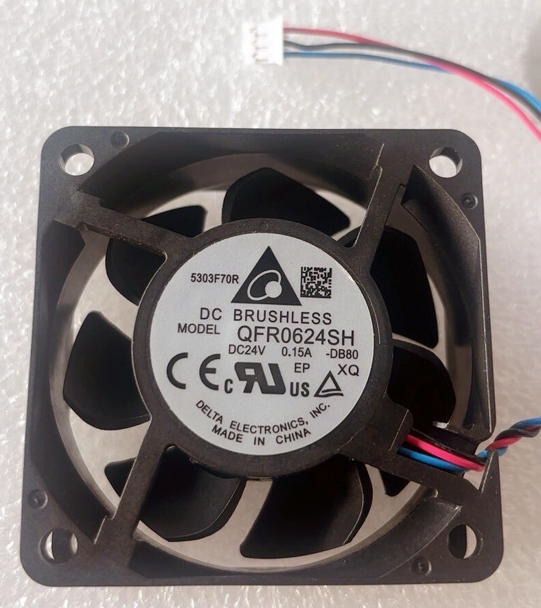 Delta QFR0624SH 24V 0.15A 3wires Cooling Fan