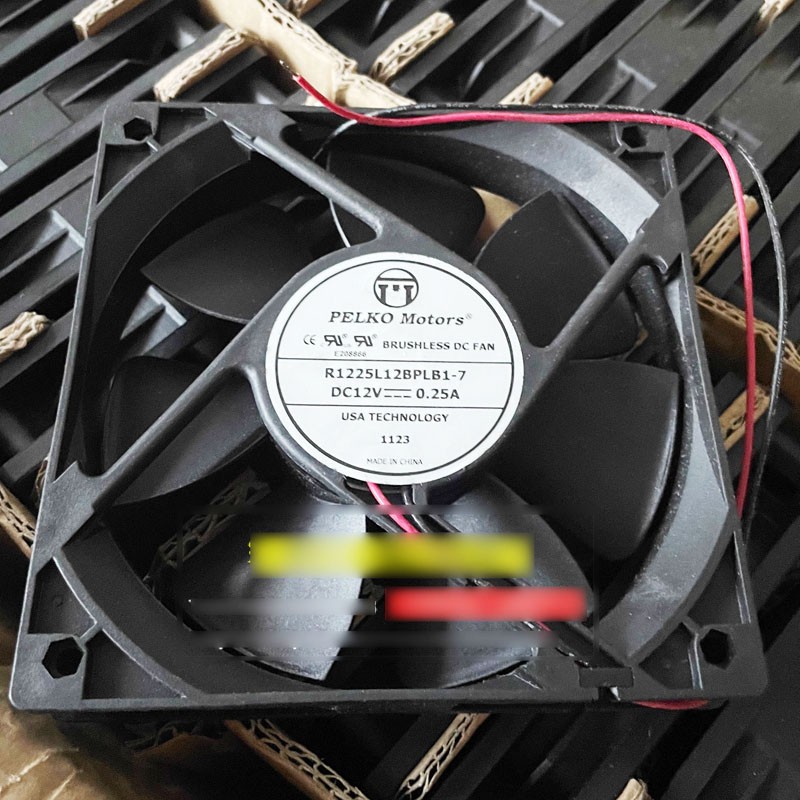 PELKO R1225L12BPLB1-7 12V 0.25A 2wires cooling fan