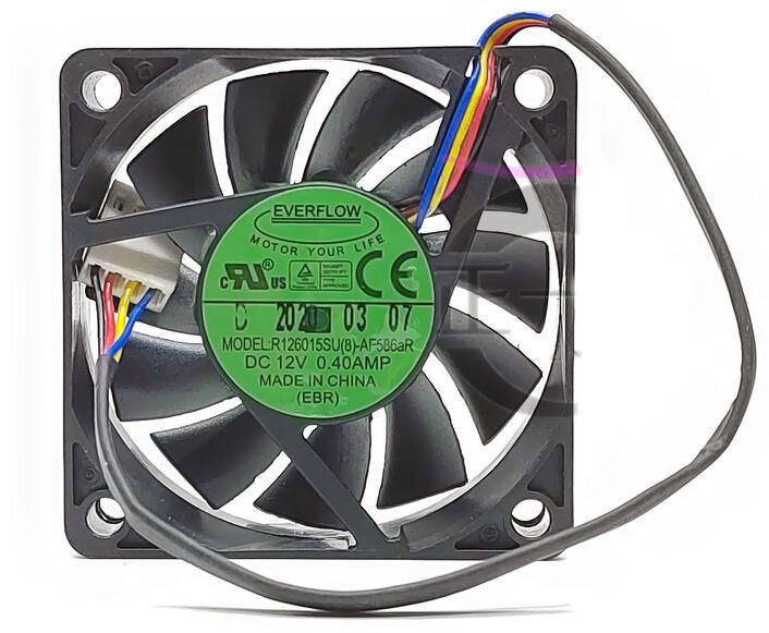 EVERFLOW R126015SU(8)-AF586aR 12V 0.40A 4wires Cooling Fan