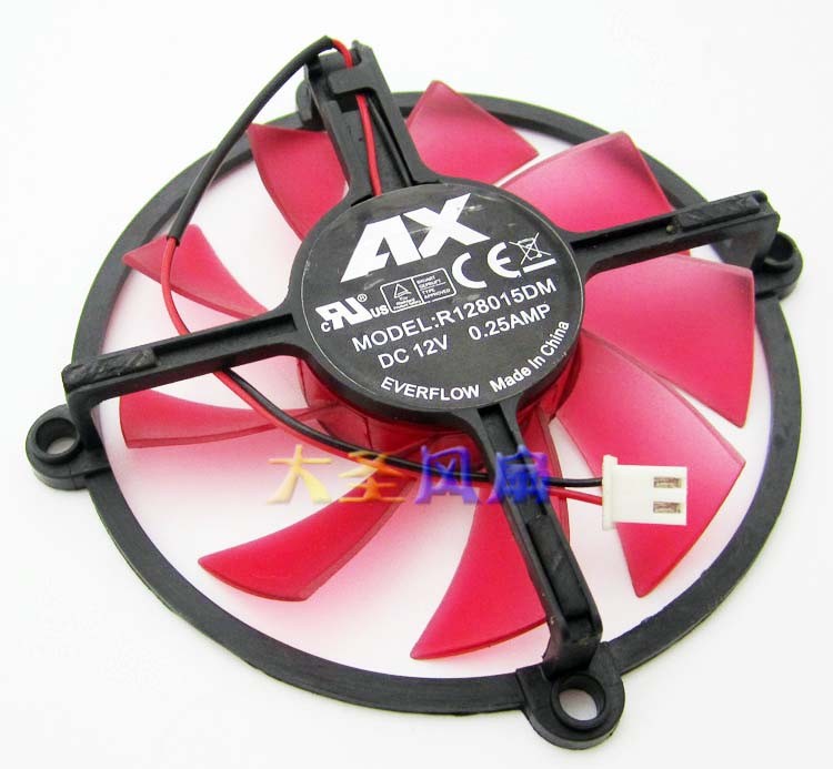 EVERFLOW R128015DM 12V 0.25A 2 wires Cooling Fan
