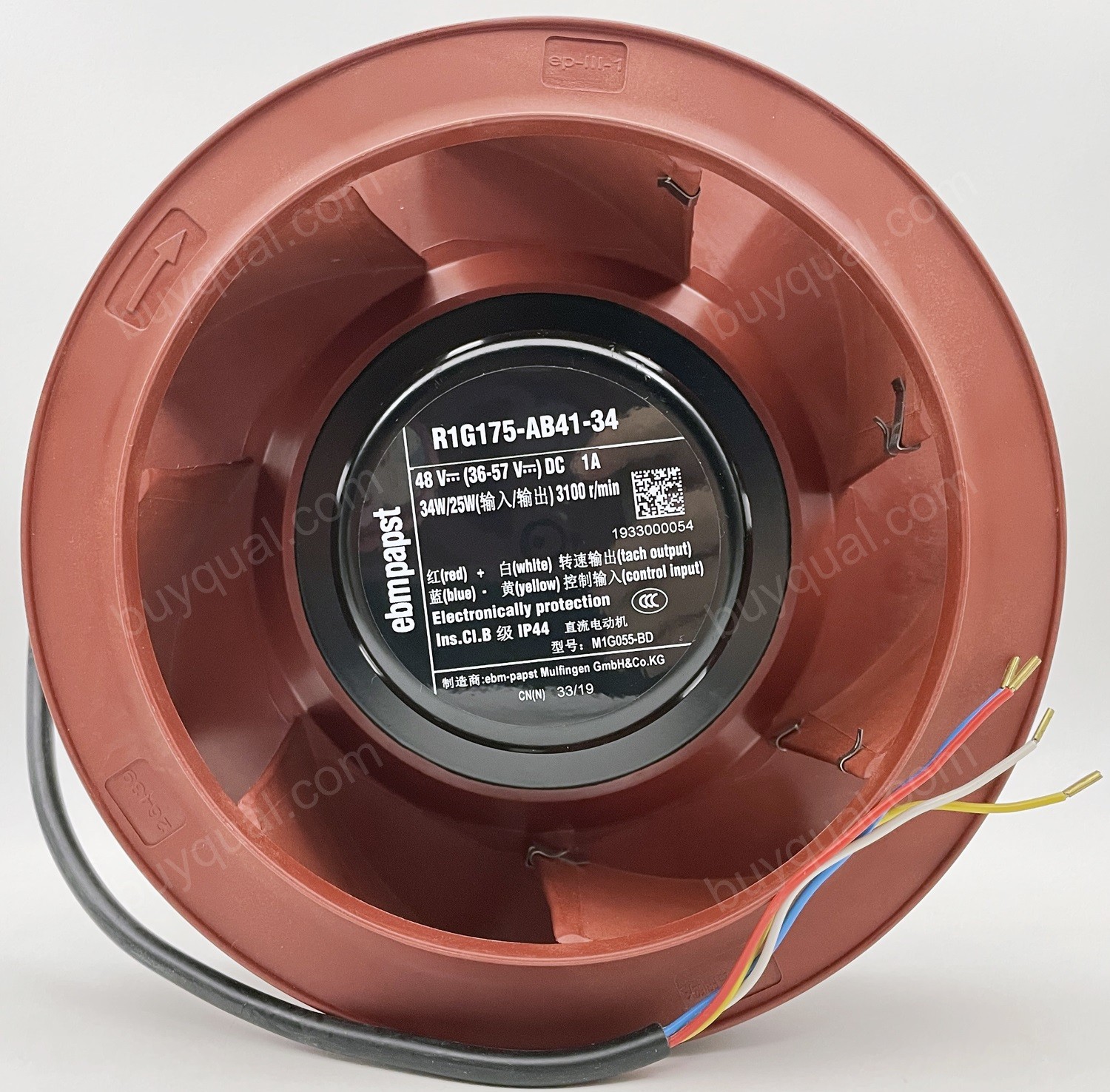 Ebmpapst R1G175-AB41-34 48V 1A 34/25W 4wires Cooling Fan
