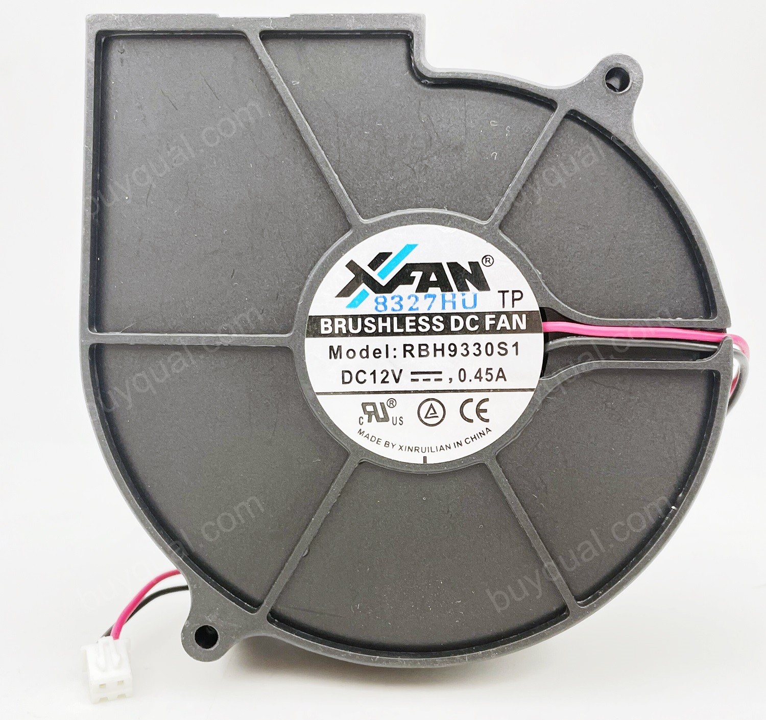 XFAN RBH9330S1 12V 0.45A 2wires Cooling Fan