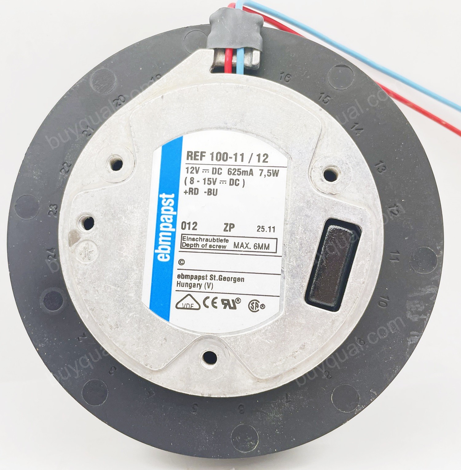 Ebmpapst REF100-11/12 REF100-11/12/2 12V 625mA 7.5W 2wires Cooling Fan