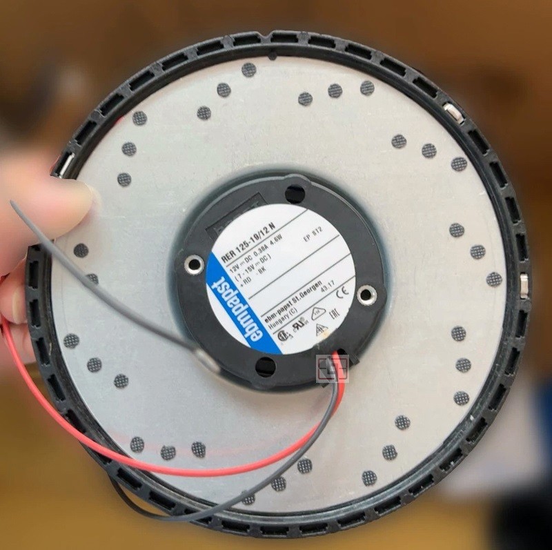 Ebmpapst RER125-19/12N RER125-19/12NG 12V 380mA 4.6W 2wires Cooling Fan