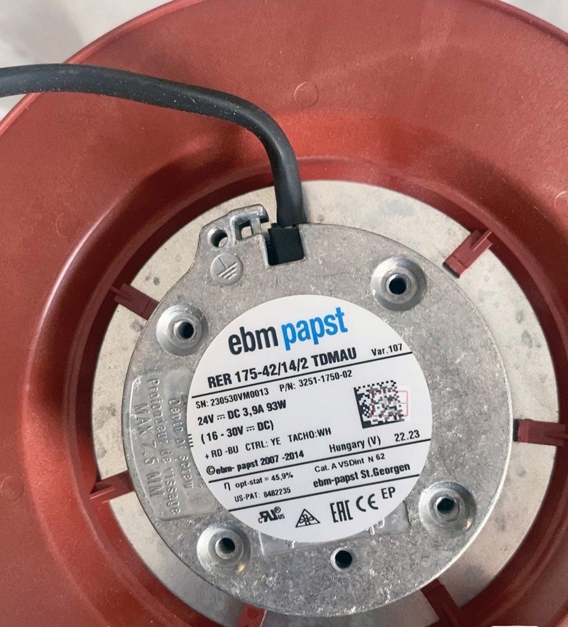 Ebmpapst RER175-42/14/2 TDMAU RER175-42/14/2TDMAU 24V 3.9A 93W Cooling Fan 