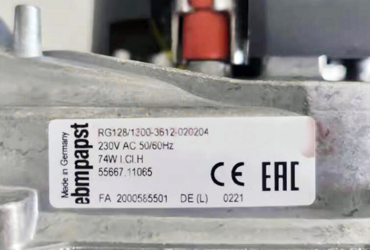 Ebmpapst RG128/1300-3612-020204 230V 74W Cooling Fan 