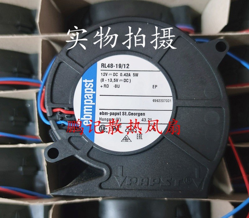 Ebmpapst RL48-19/12 RL48-19/12/2 12V 0.42A 5W 2wires 3wires Cooling Fan