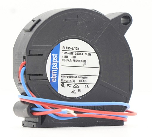 Ebmpapst RLF35-8/12M 12V 0.3A 3.6W 2wires Cooling Fan 