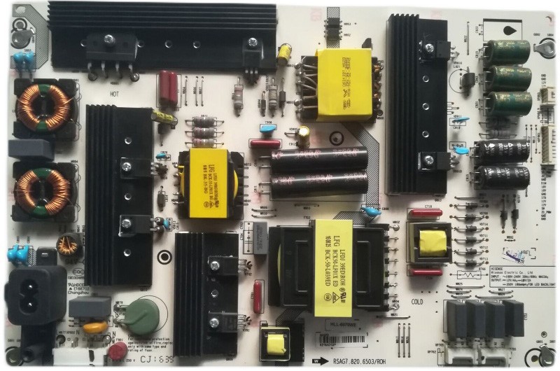 Hisense RSAG7.820.6503/ROH HLL-6070WE Power Supply/LED Driver Board for LED65EC660US