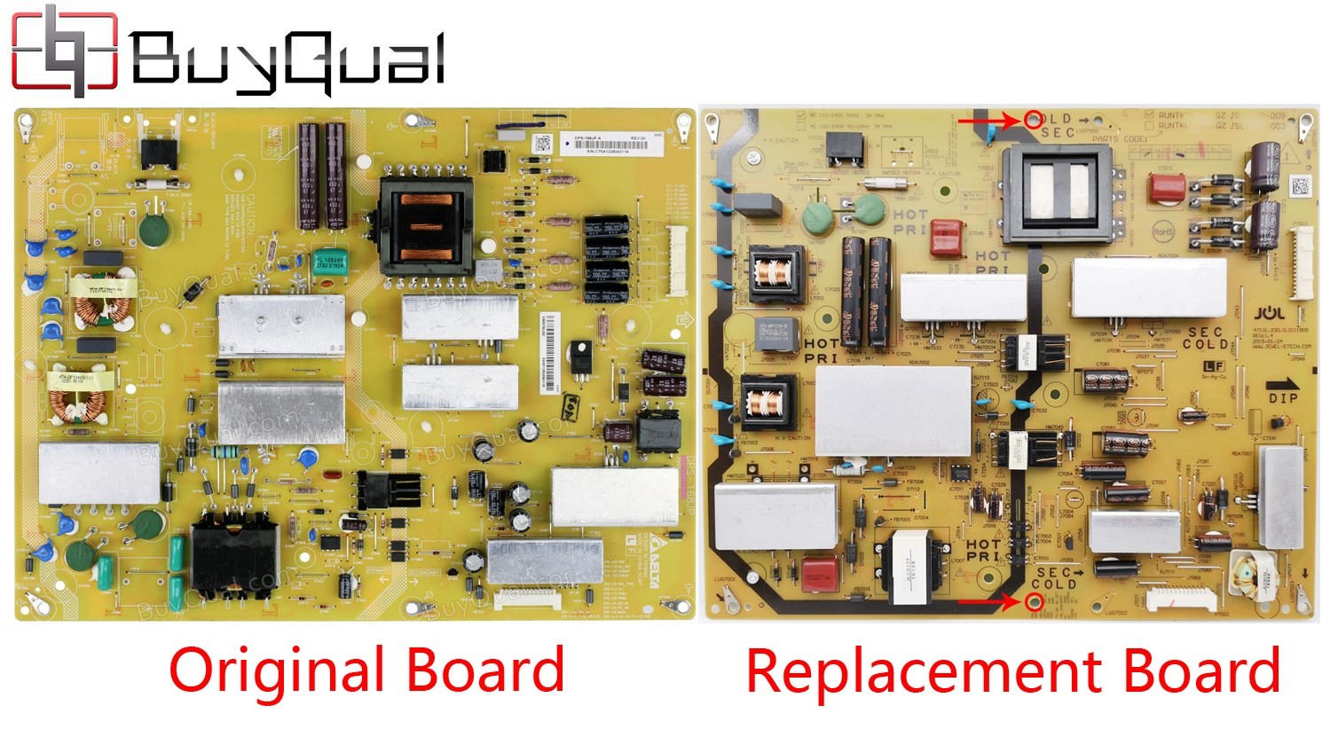 Sharp RUNTKB057WJQZ DPS-168JP Power Supply / LED Board