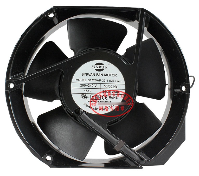 SINWAN S172SAP-22-1 S172SAP-22-1WB 200/240V 26/35W 2wires Cooling Fan - Original New