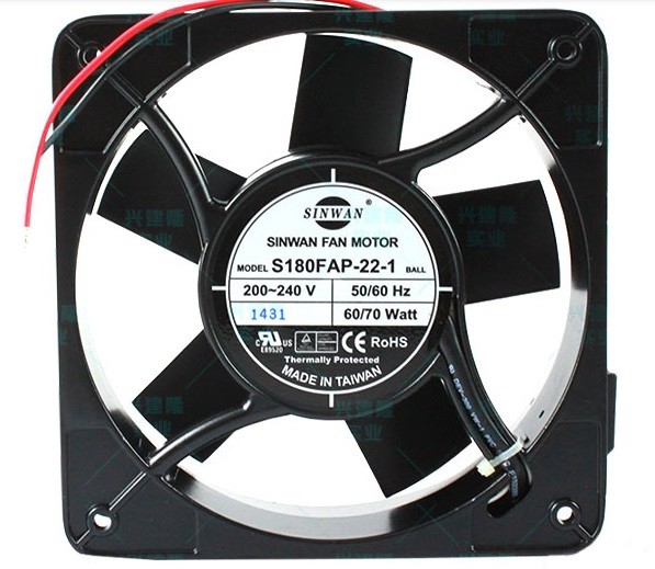 SINWAN S180FAP-22-1 200/240V 60/70W 2wires cooling fan