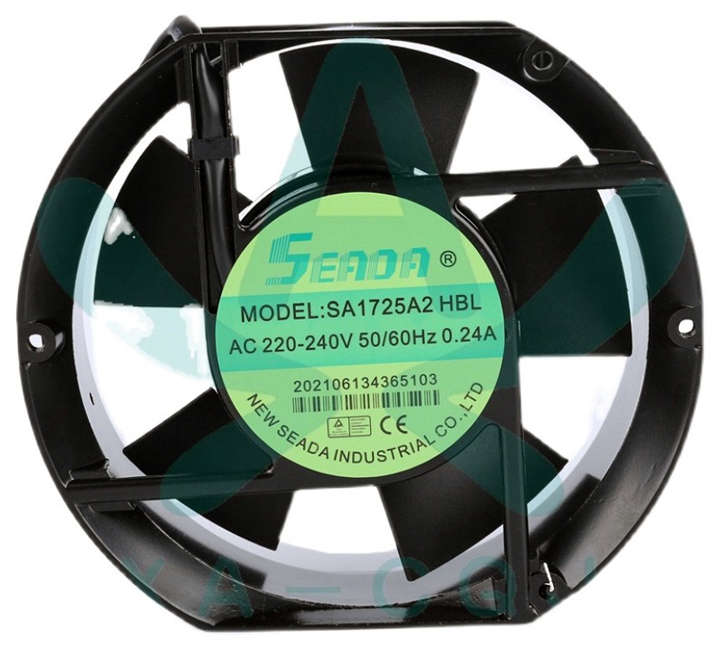 SEADA SA1725A2HBL 220/240V 0.24A 2wires Cooling Fan