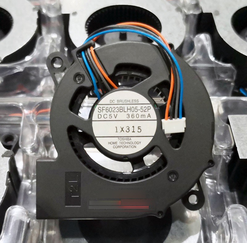 TOSHIBA SF6023BLH05-52P 5V 360mA 4wires Cooling Fan