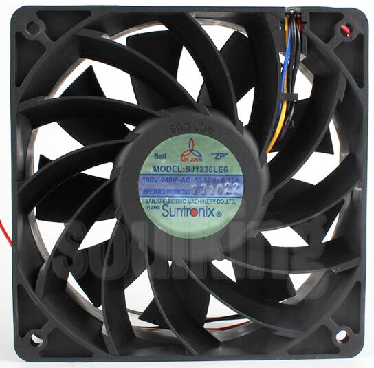 SANJUN SJ1238LE6 100/240V 0.15A 3wires Cooling Fan 