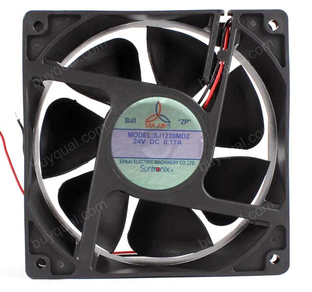 SANJUN SJ1238MD2 24V 0.17A 2wires Cooling Fan 