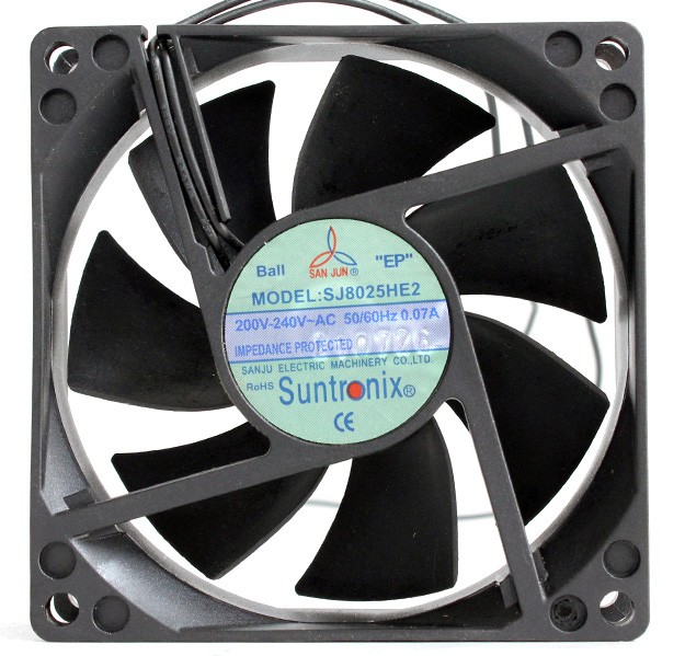 SANJUN SJ8025HE2 220-240V 0.07A 2wires Cooling Fan
