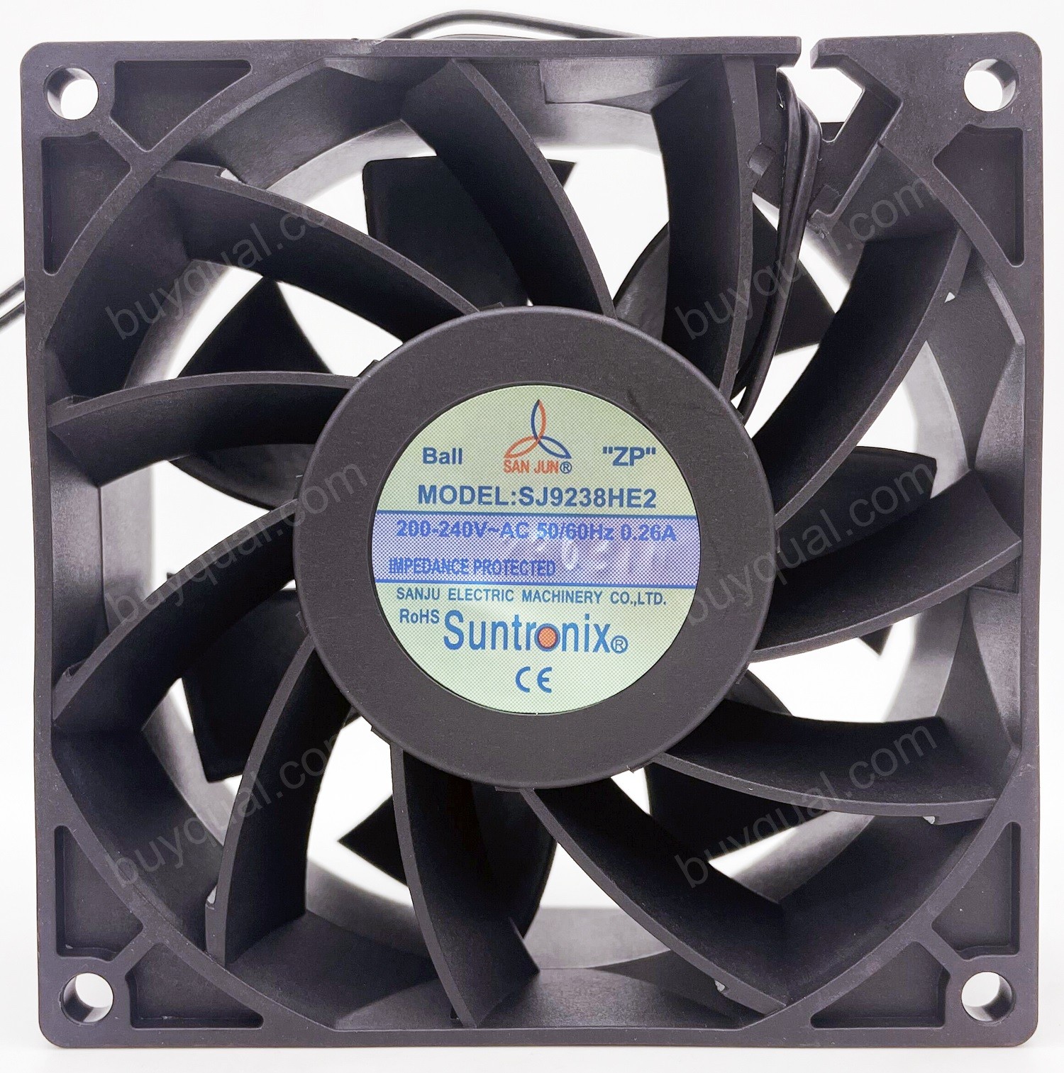 SANJUN SJ9238HE2 220-240V 0.26A 2wires Cooling Fan