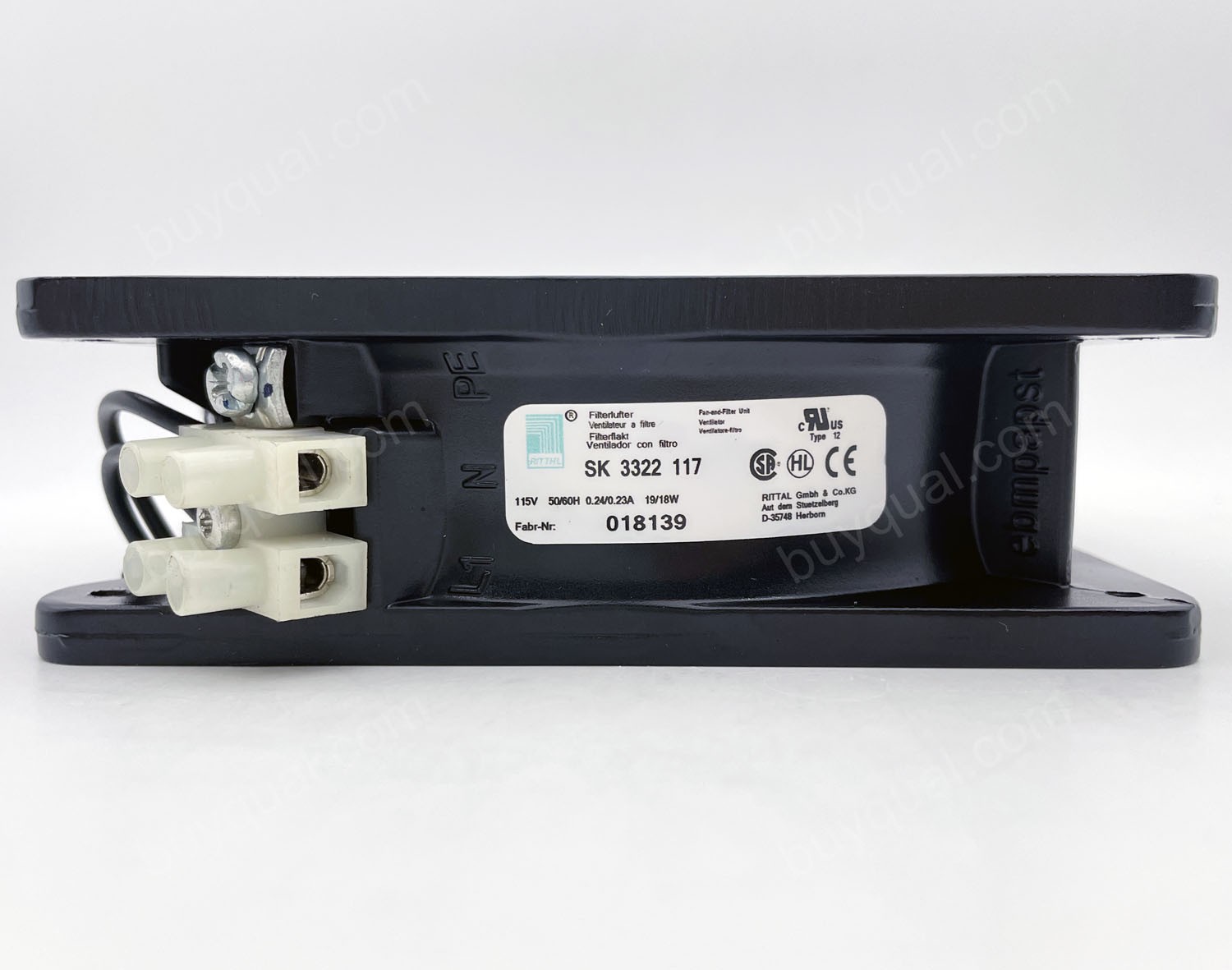 RITTAL SK3322 117 SK3322117 115V 0.235/0.22A 2wires Cooling Fan - Only Fan