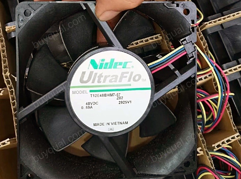 Nidec T12E48BHM7-57 48V 0.59A 4wires Cooling Fan 