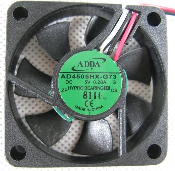 ADDA AD4505HX-G73 5V 0.2A 3wires Hypro Cooling Fan