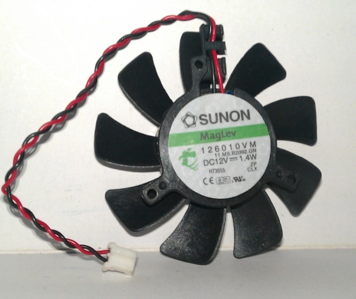 SUNON 126010VM 12V 1.4W 2wires Cooling Fan
