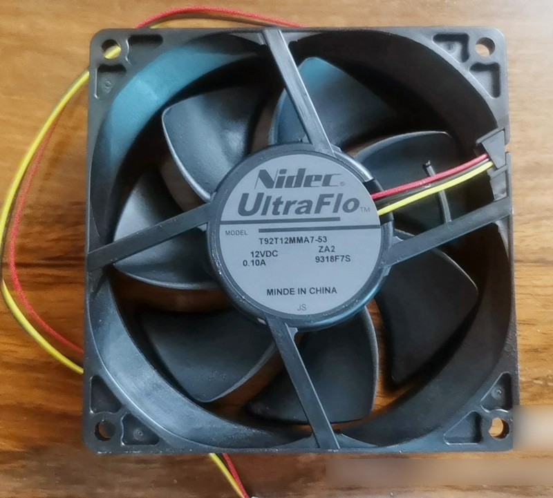NIDEC T92T12MMA7-53 12V 0.10A 3wires Cooling Fan 