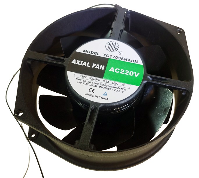 Jiu Long TG17055HA2BL 220V 0.3A 46W 2wires Cooling Fan