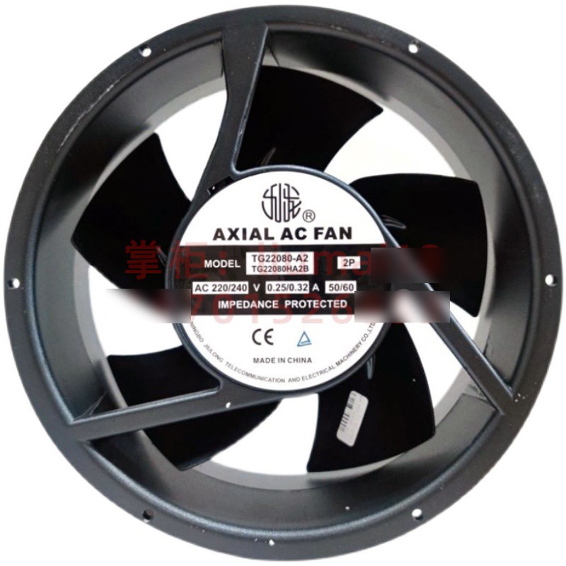 JiuLong TG22080-A2 220/400V 0.25/0.32A 2wires Cooling Fan