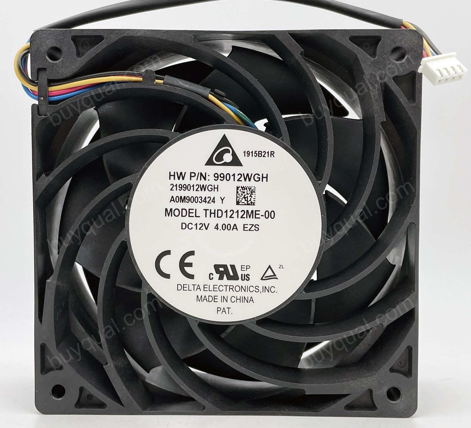DELTA THD1212ME-00 99012WGH 12V 4.00A 2wires Cooling Fan 