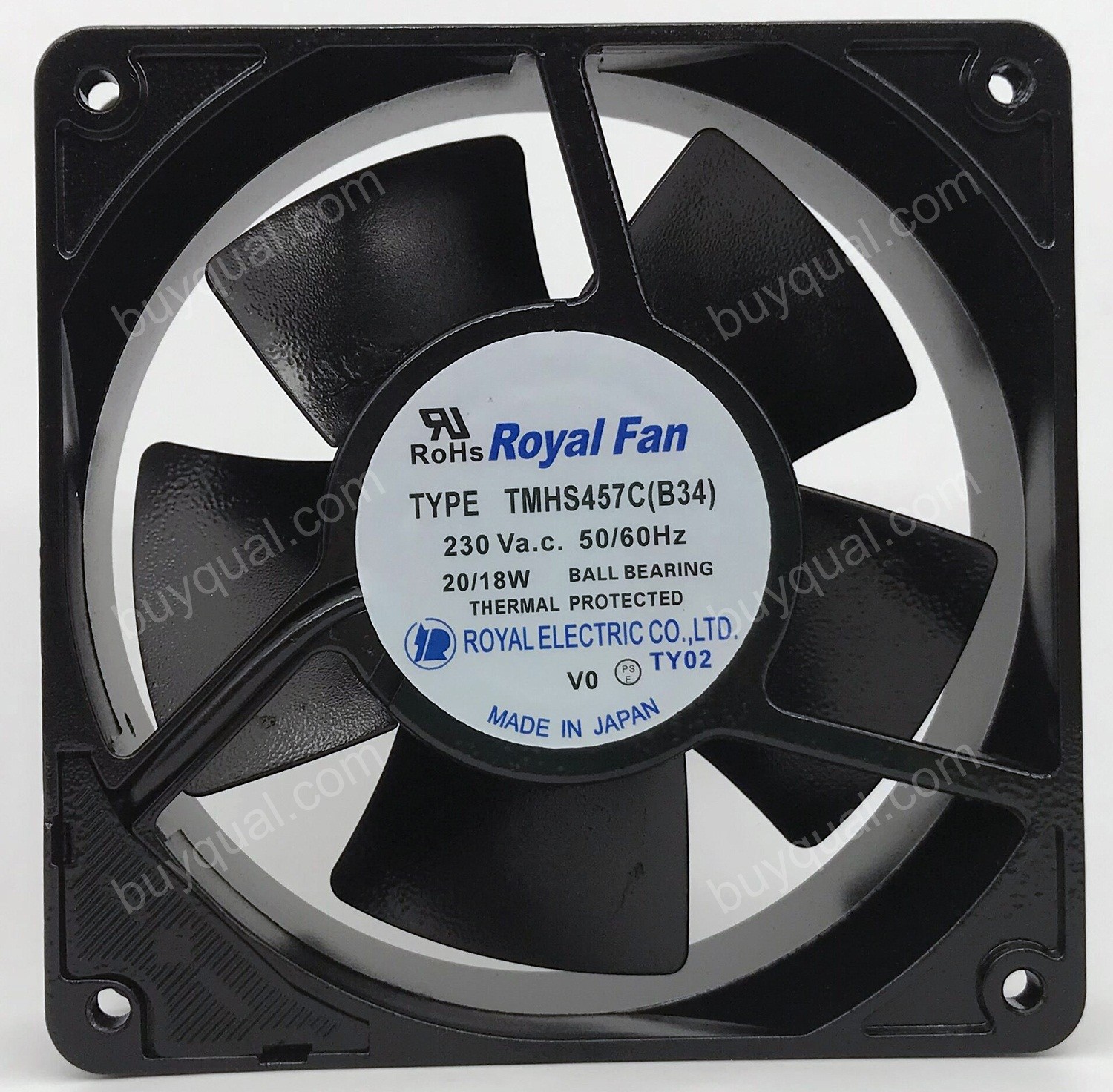 Royal TYPE TMHS457C[B34] 230V 20/18W 2wires Cooling Fan