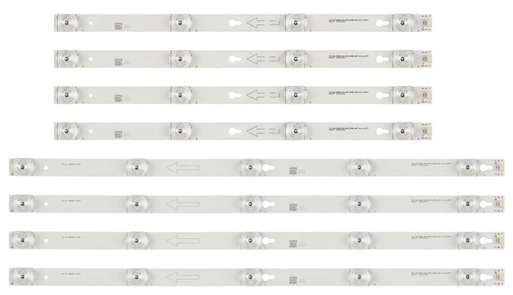 Toshiba TOT_49_2900D LED Backlight Strips for 49U67EBC - 8 Strips