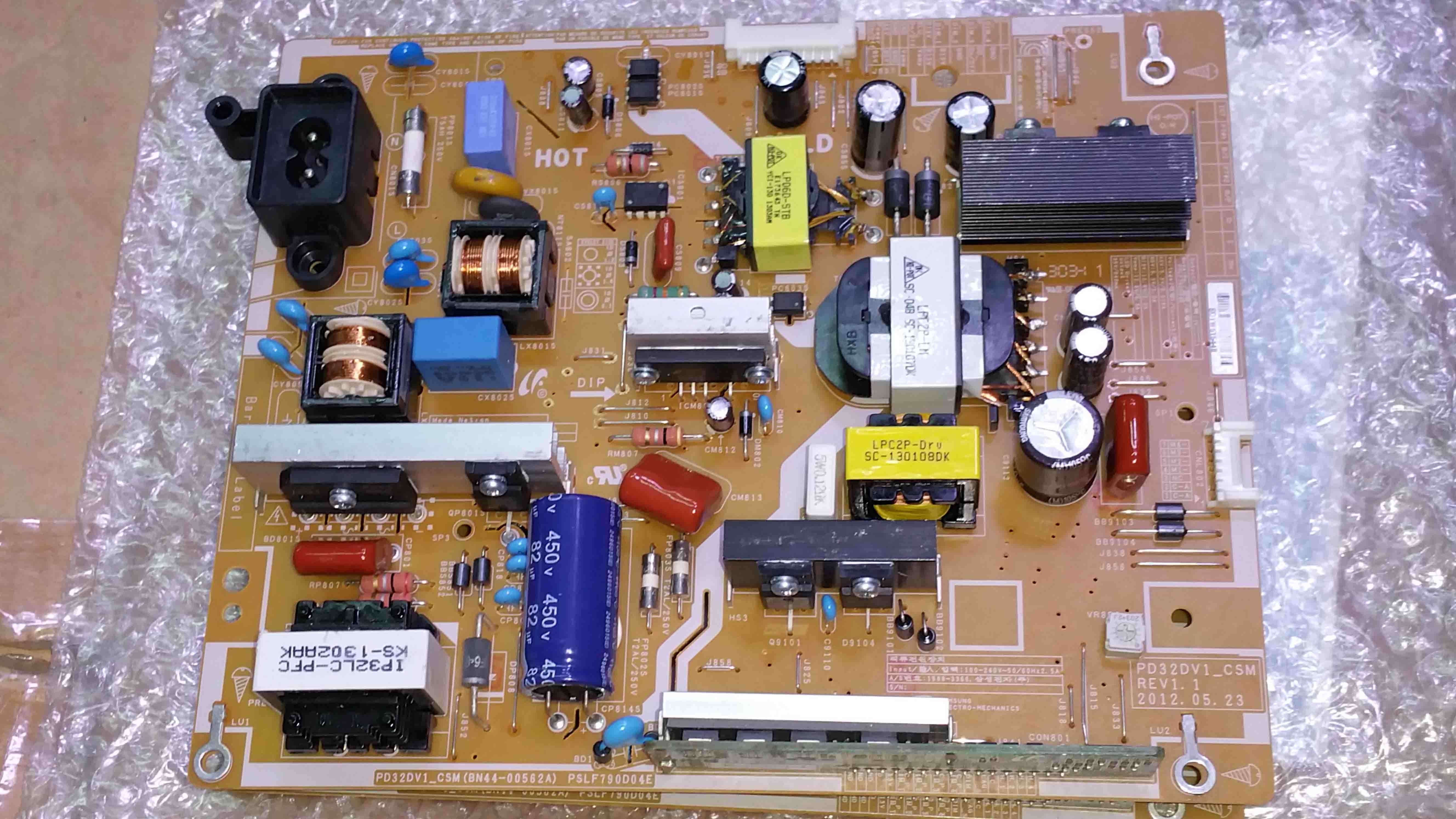 Samsung BN44-00562A PD32DV1_CSM BN4400562A Power Supply Board