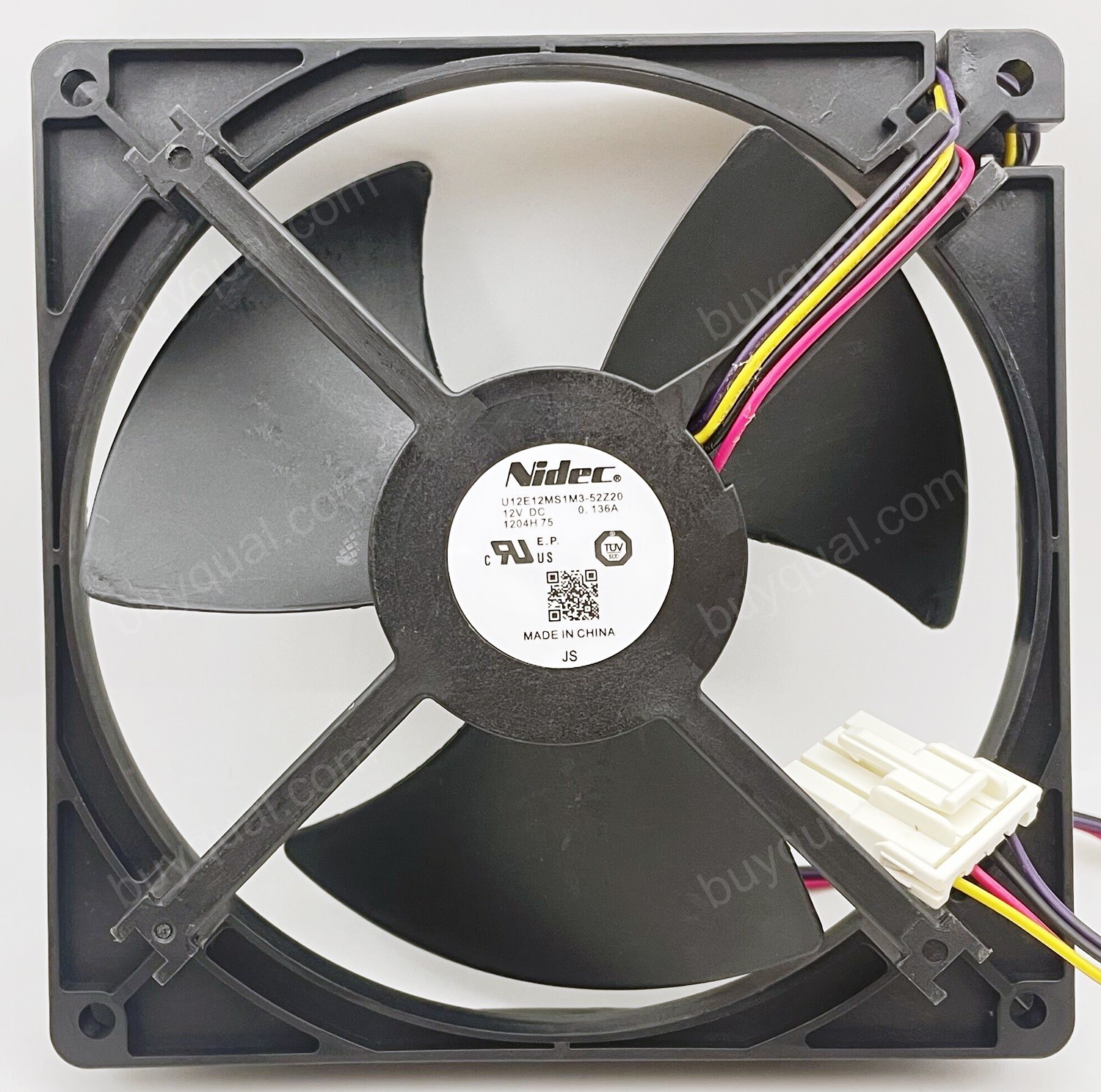 NIDEC U12E12MS1M3-52Z20 12V 0.136A 4wires Cooling Fan 