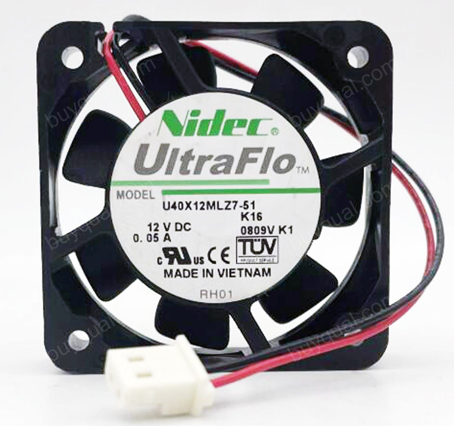 Nidec U40X12MLZ7-51 12V 0.05A 2wires Cooling Fan - New