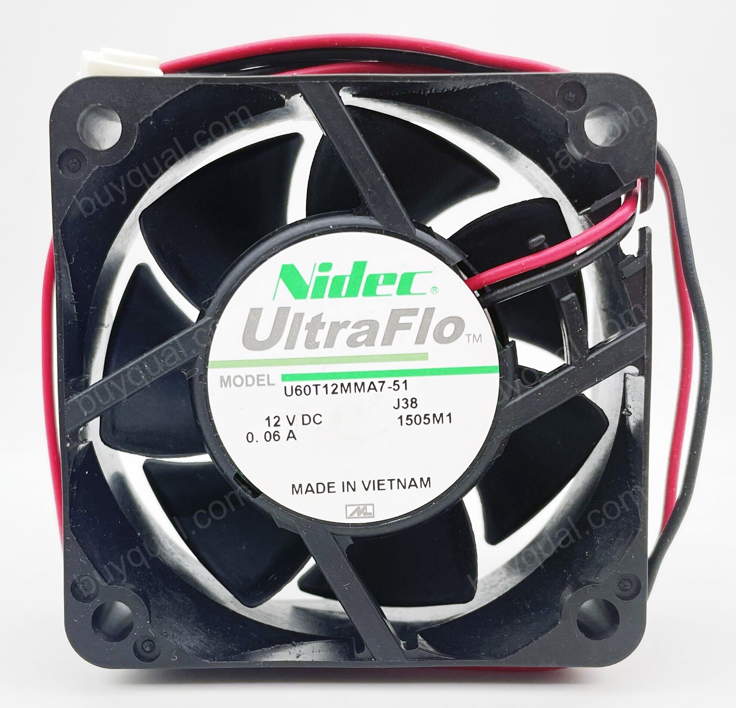 NIDEC U60T12MMA7-51 12V 0.06A 2wires Cooling Fan