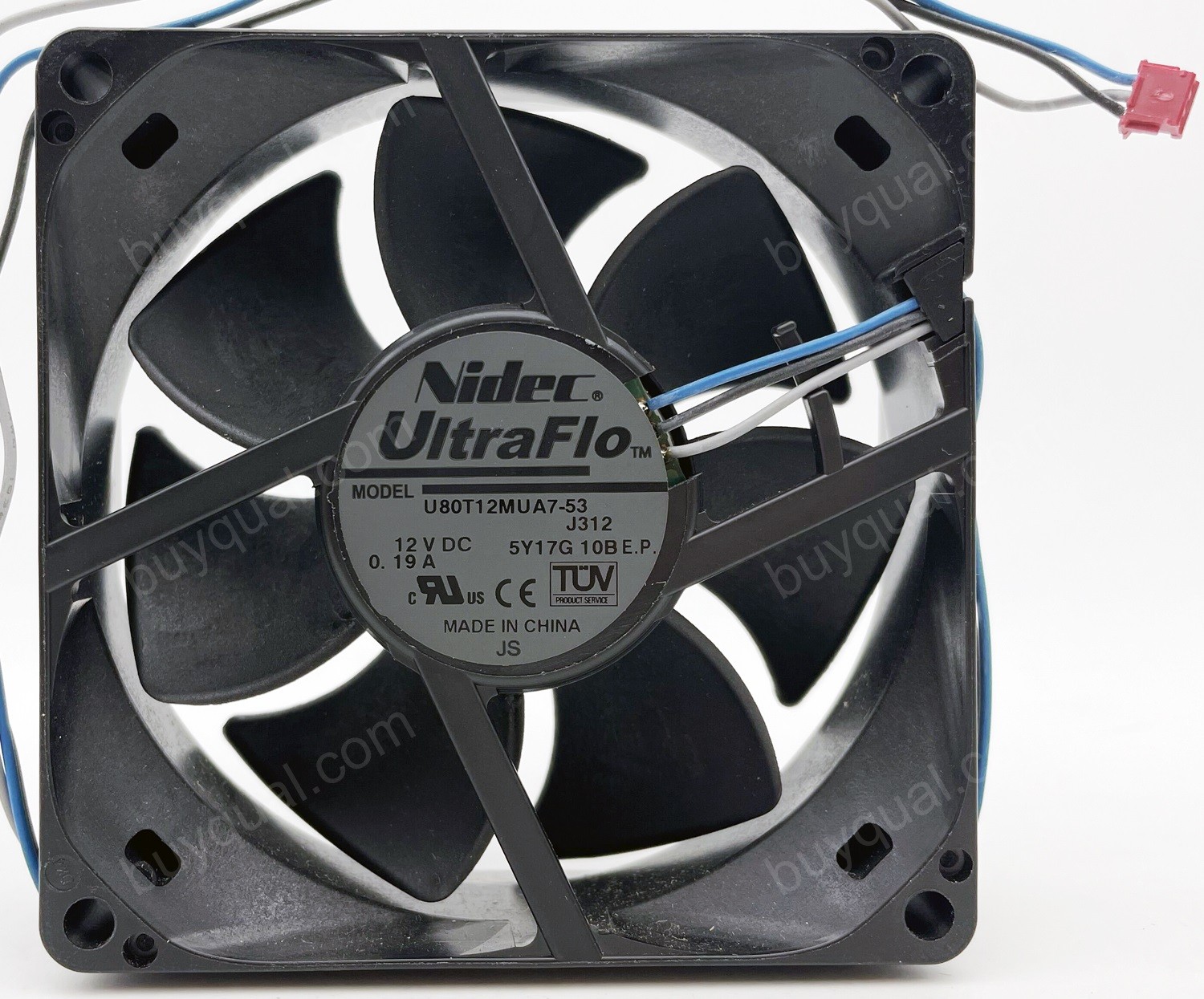 Nidec U80T12MUA7-53 12V 0.19A 3wires Cooling Fan
