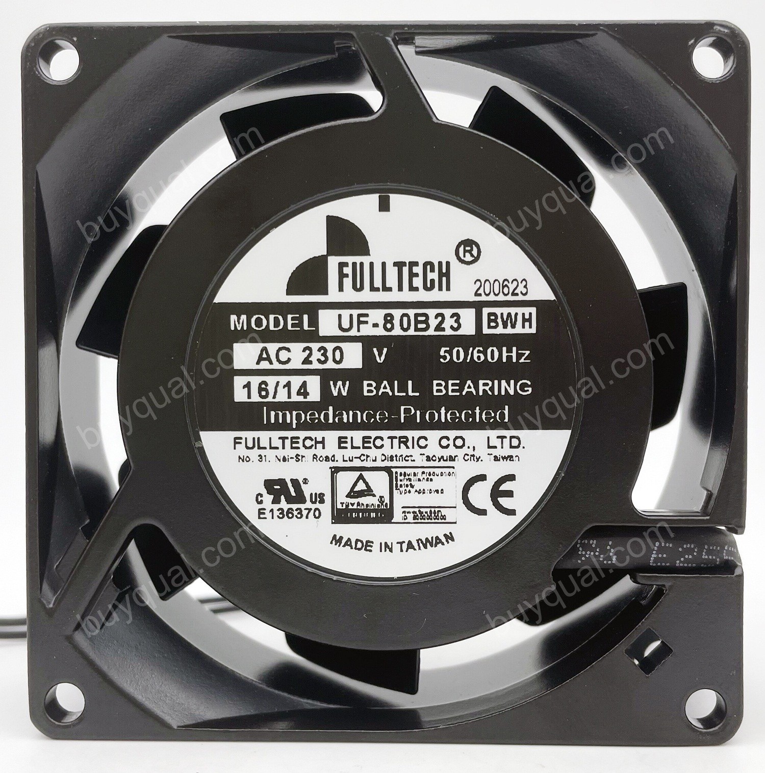 FULLTECH UF-80B23 UF-80B23BWH UF-80B23BTH 230V 16/14W 2wires Cooling Fan