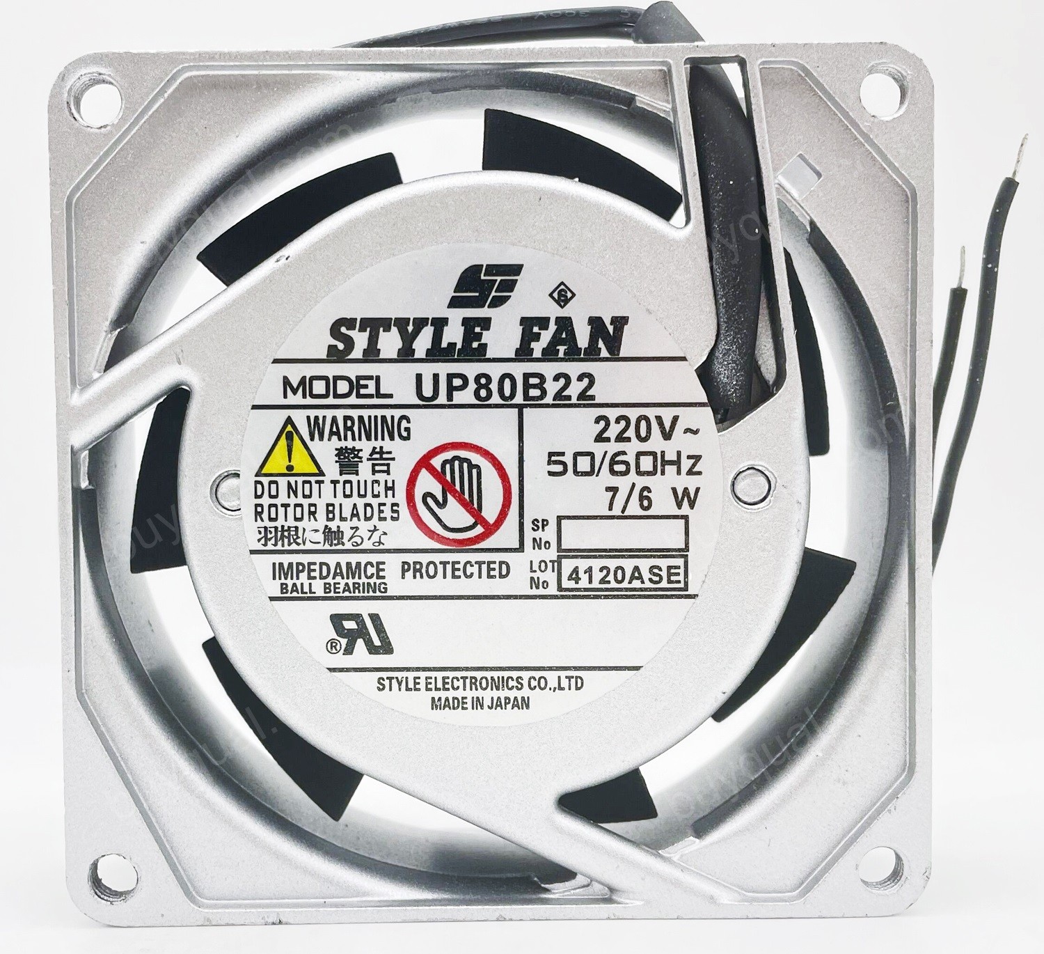 STYLE FAN UP80B22 220V 7/6W 2wires Cooling Fan 
