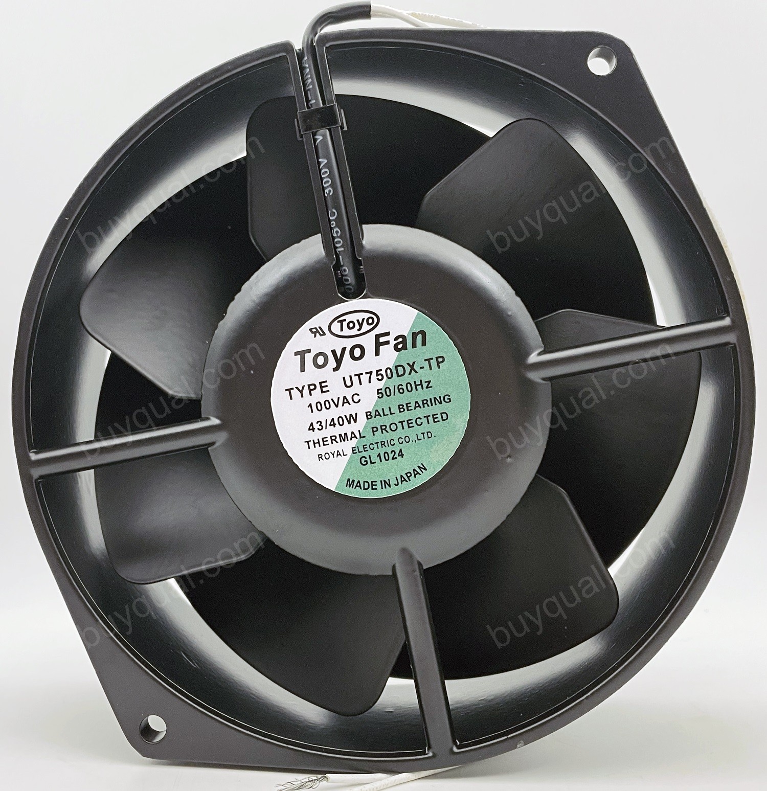 TOYO UT750DX-TP 100V 43/40W 2wires Cooling Fan