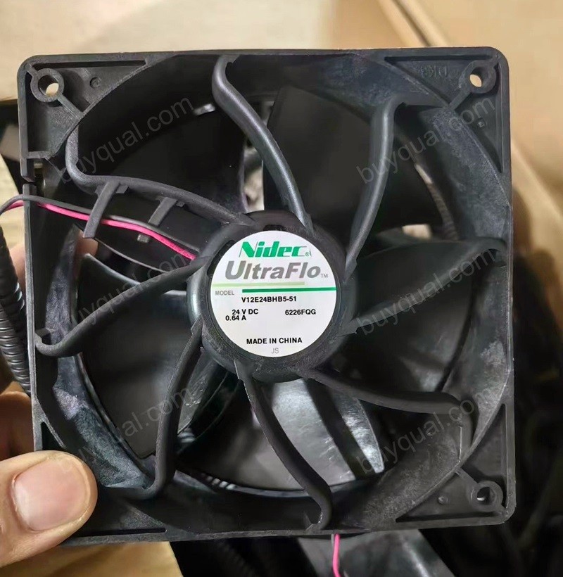 Nidec V12E24BHB5-51 24V 0.64A  2wires Cooling Fan