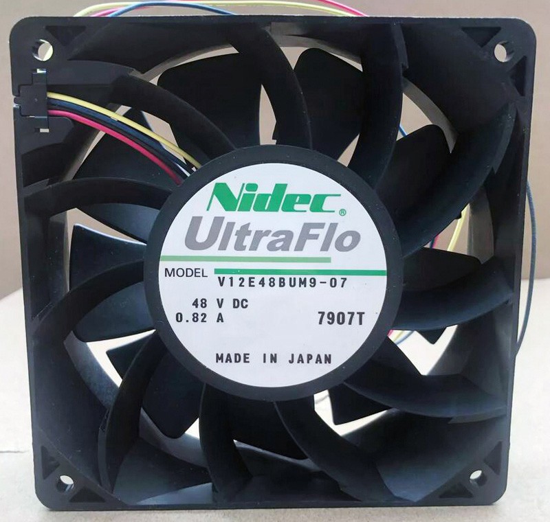 NIDEC V12E48BUM9-07 48V 0.82A 4wires Cooling Fan